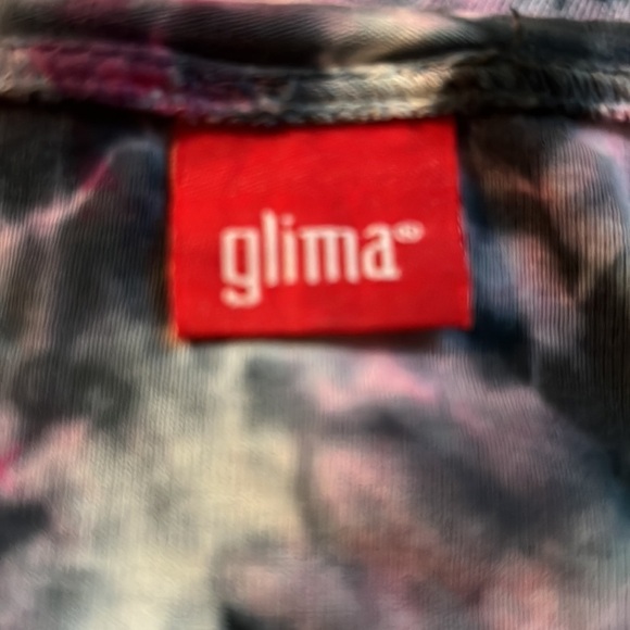 GLIMA  made in USA TOP WITH CROCHET EDGES AT BOTTOM 3/4 sleeves - Picture 10 of 12